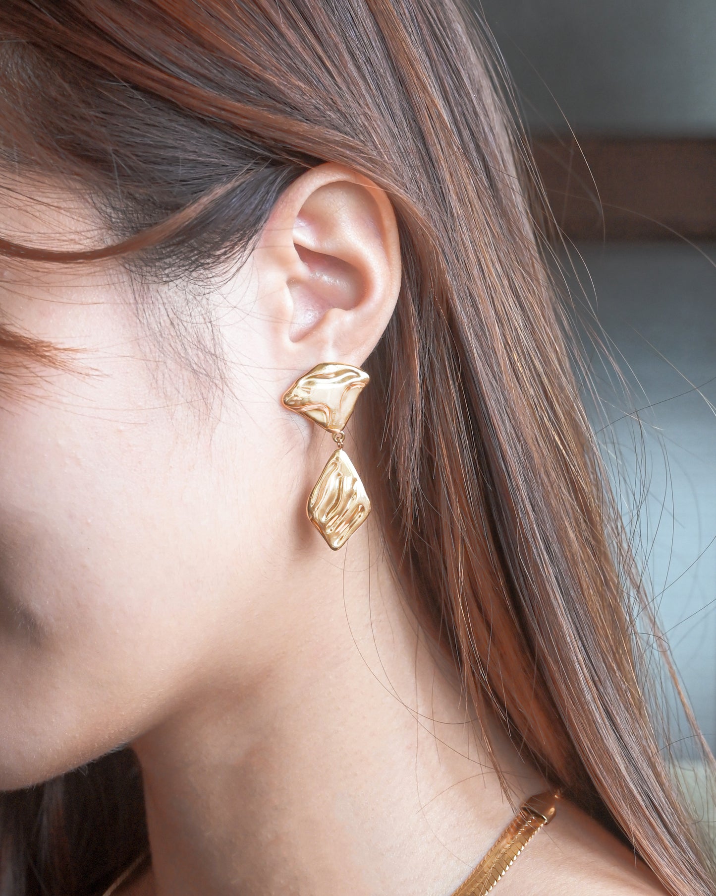 Irregular Geometric Drop Earrings