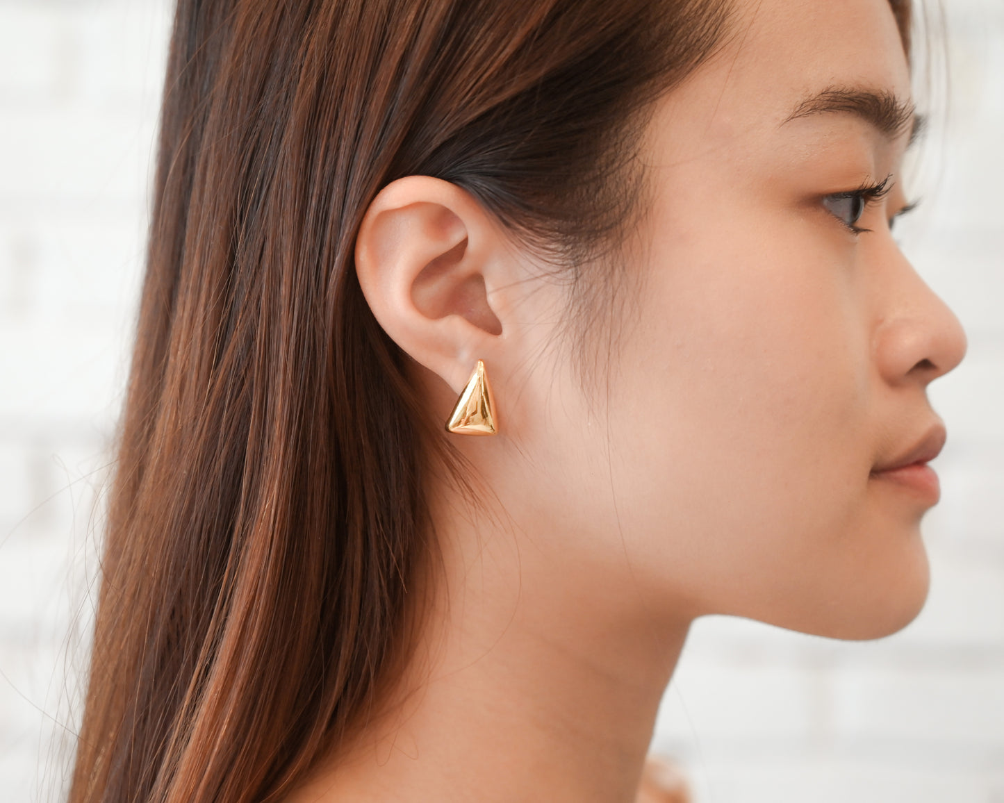 Triangular Stud Earrings