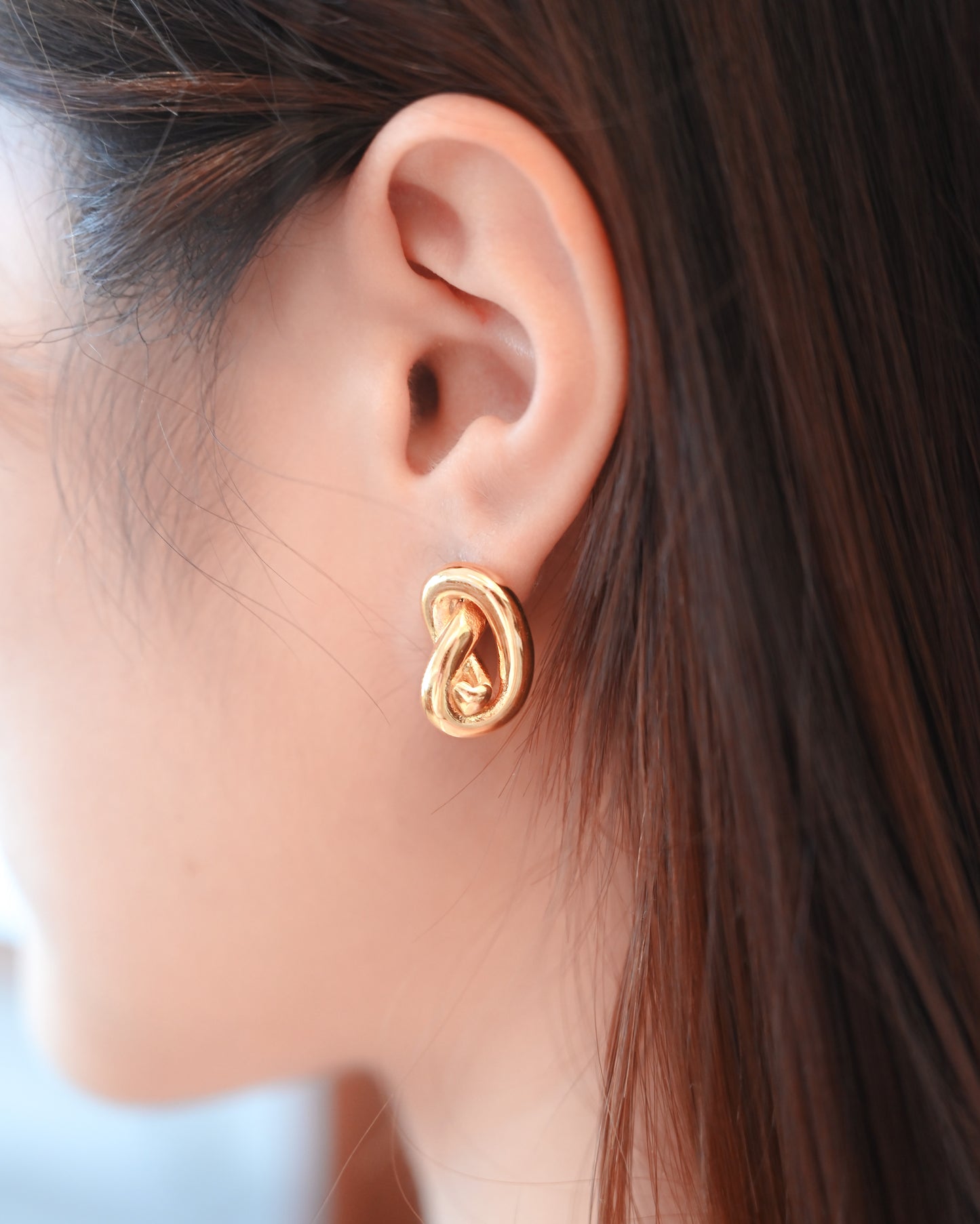 Gold Knot Earrings