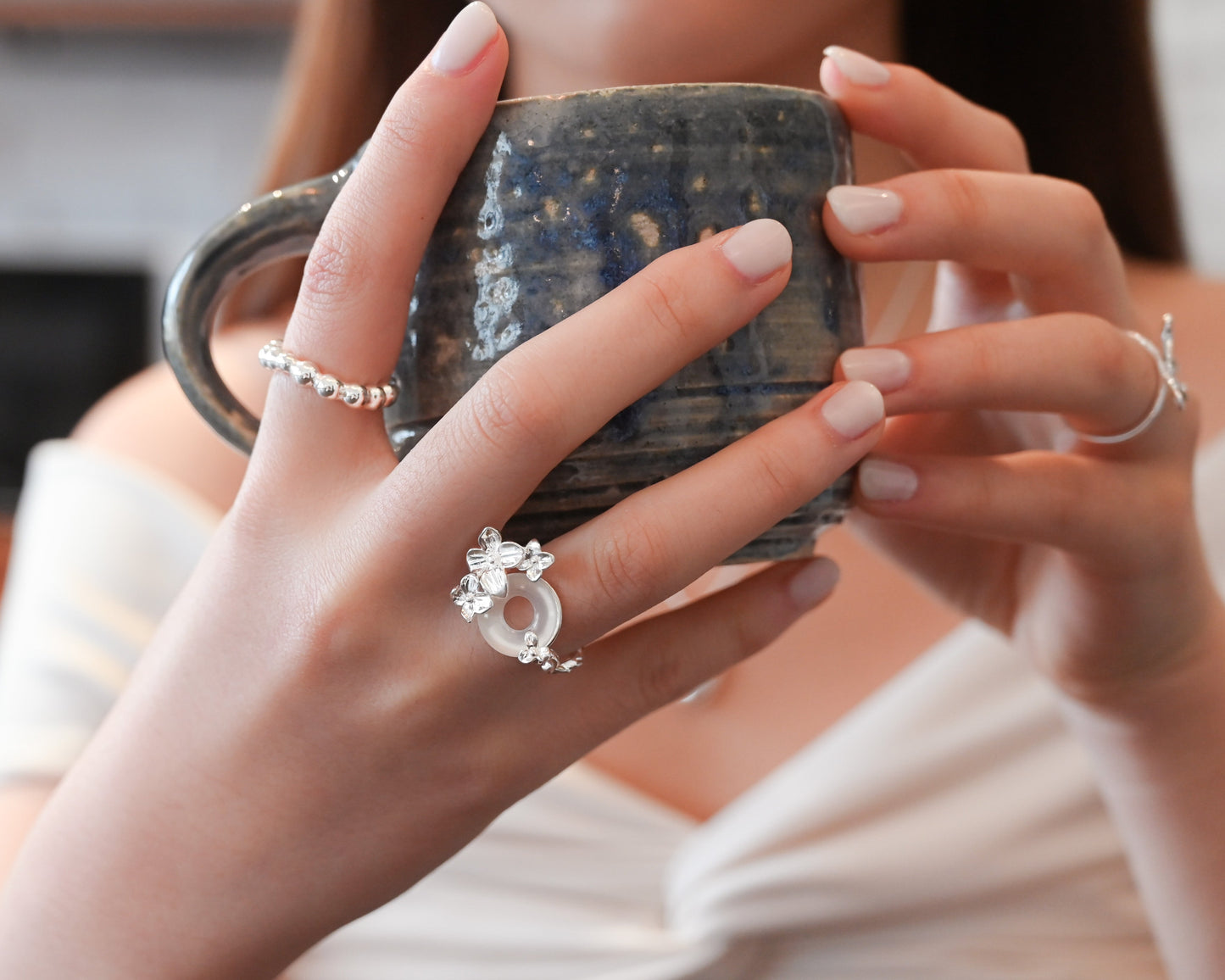 Beaded Cuff Ring