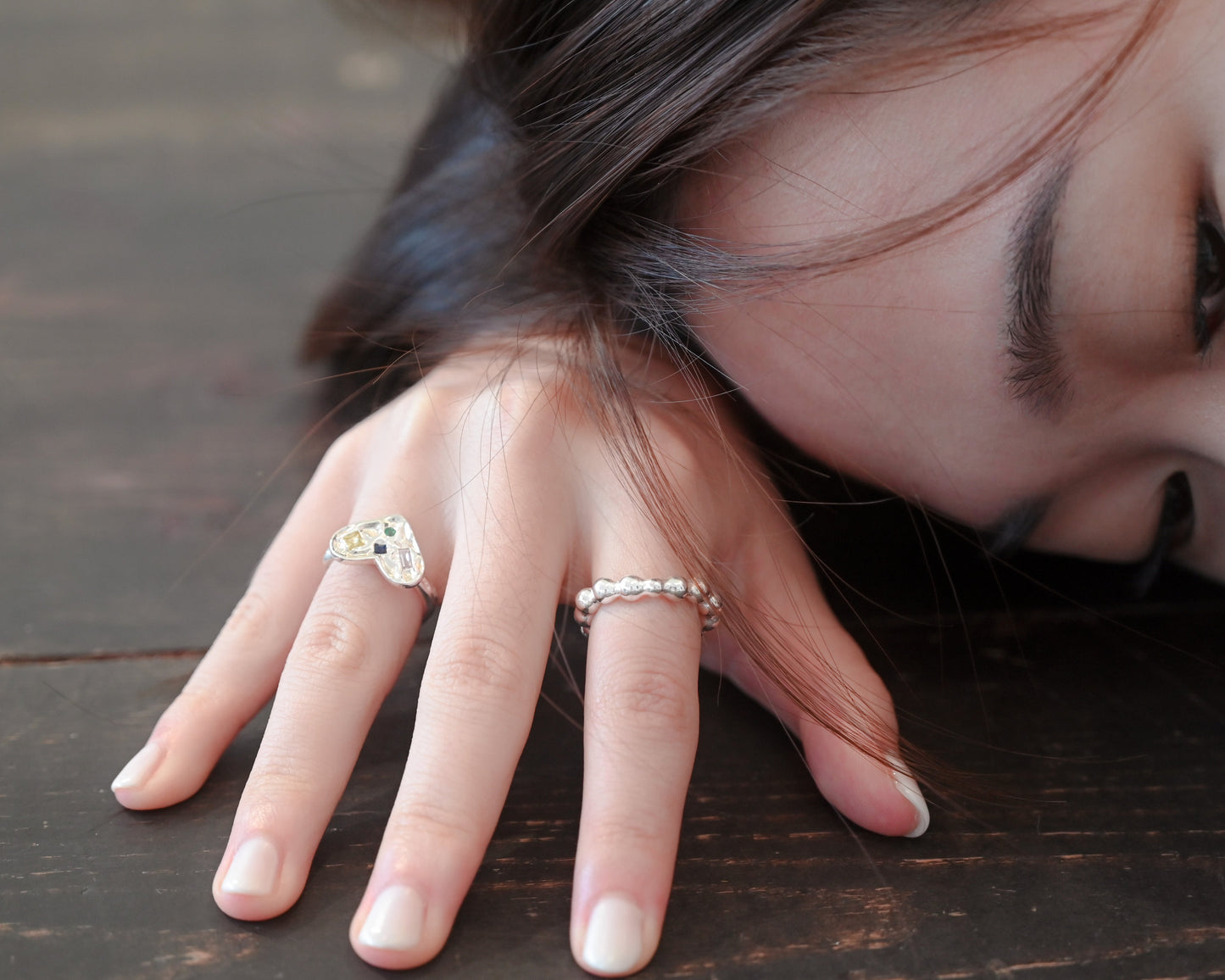 Beaded Cuff Ring