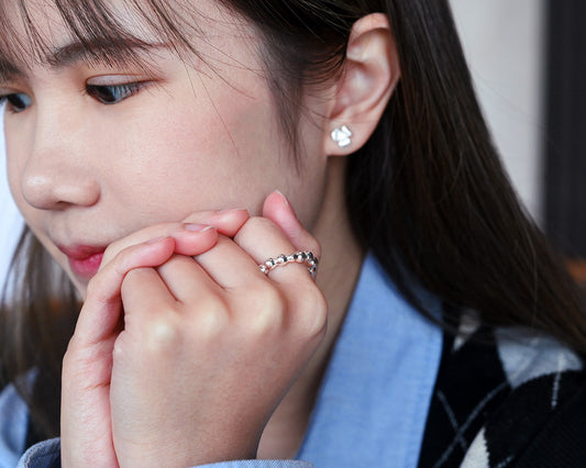 Beaded Cuff Ring