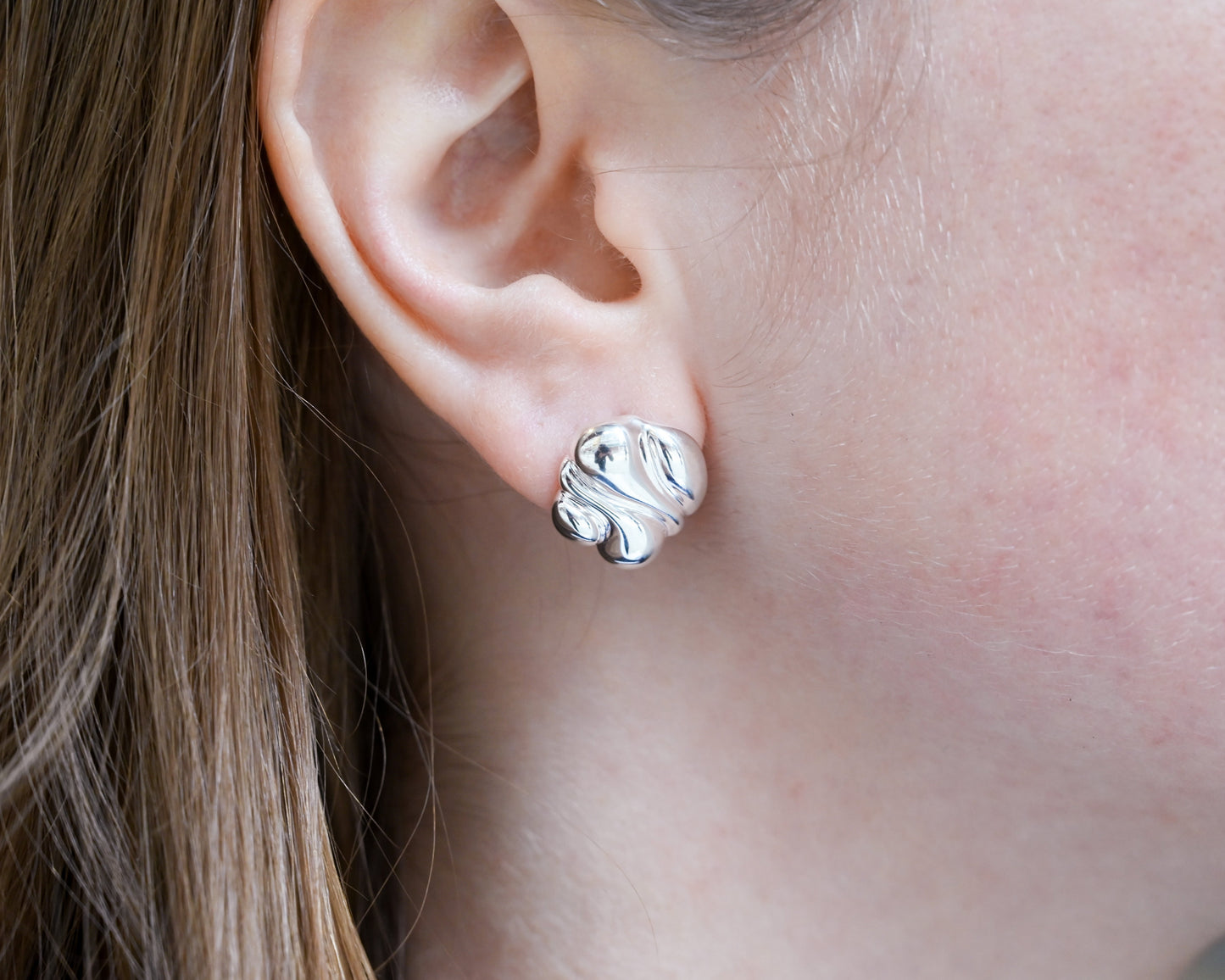 Irregular Wave Stud Earrings