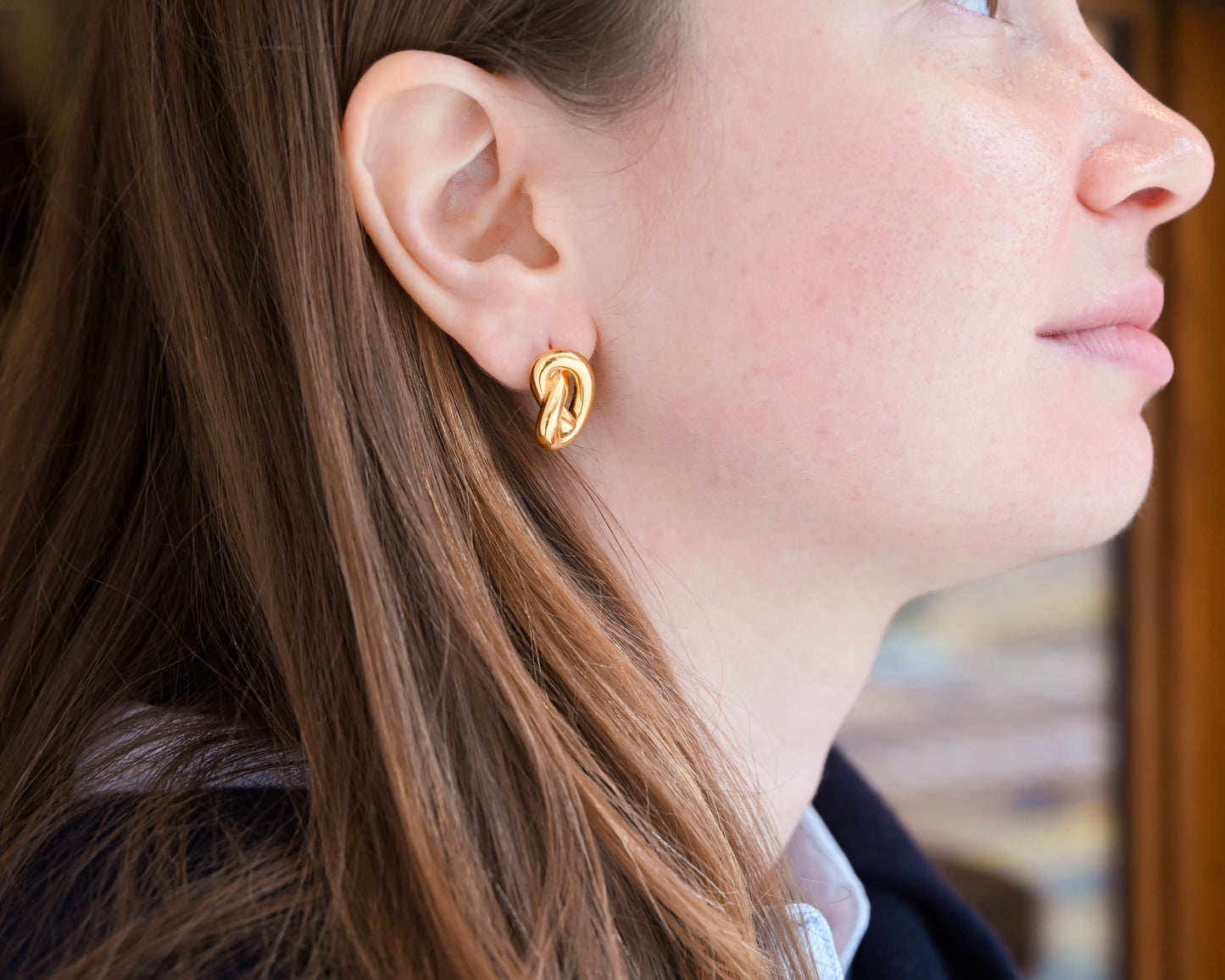 Gold Knot Earrings