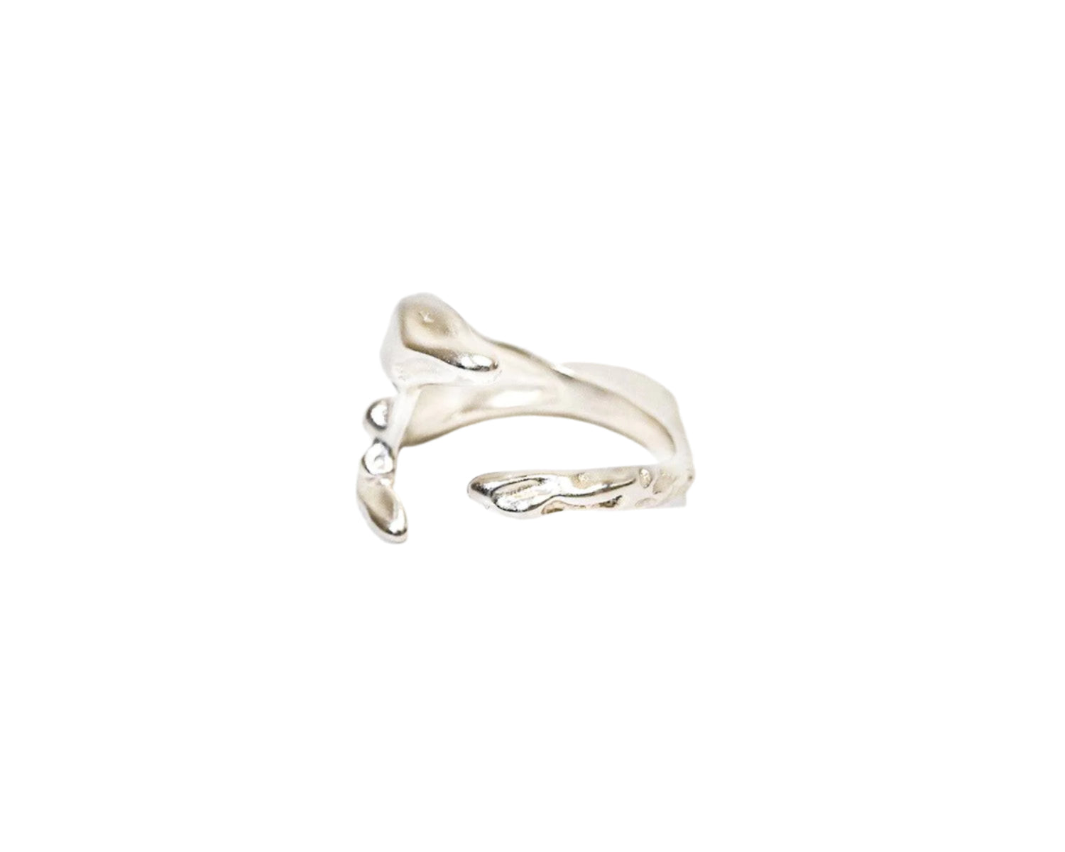 Sterling Silver Whale Tail Ring